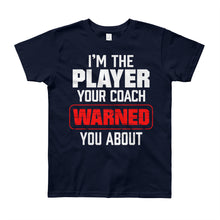 Load image into Gallery viewer, Player, You've Been Warned Youth Tee