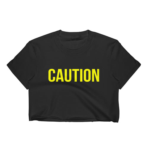 Caution Cropped Top