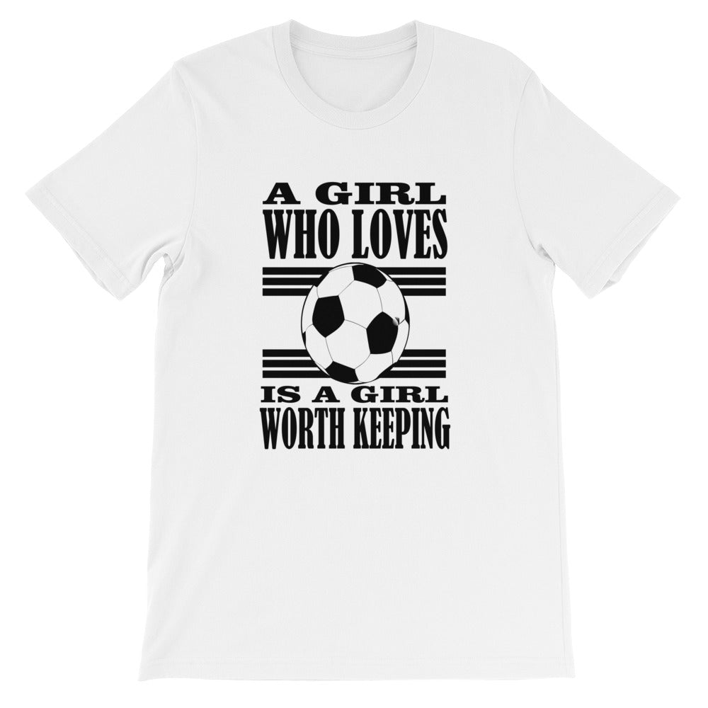 A Girl Who Loves Soccer Tee