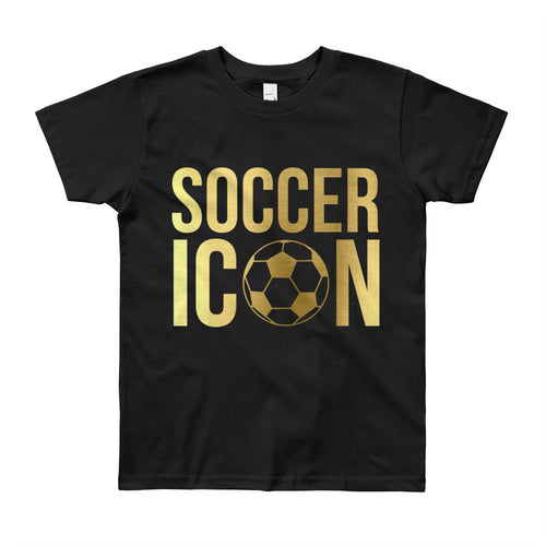 Gold Soccer Icon Youth Tee