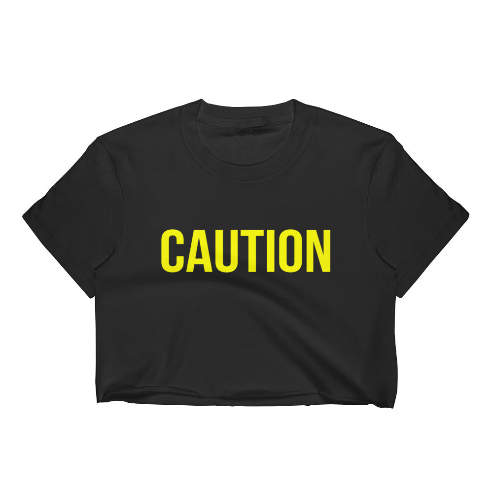 Caution Cropped Top