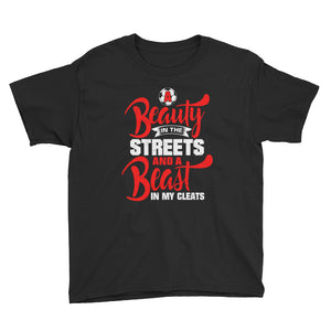 A Beauty/Beast In My Cleats Youth Tee