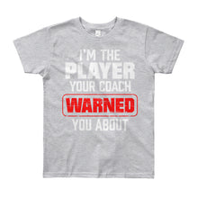 Load image into Gallery viewer, Player, You&#39;ve Been Warned Youth Tee