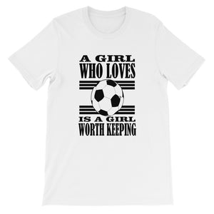 A Girl Who Loves Soccer Tee