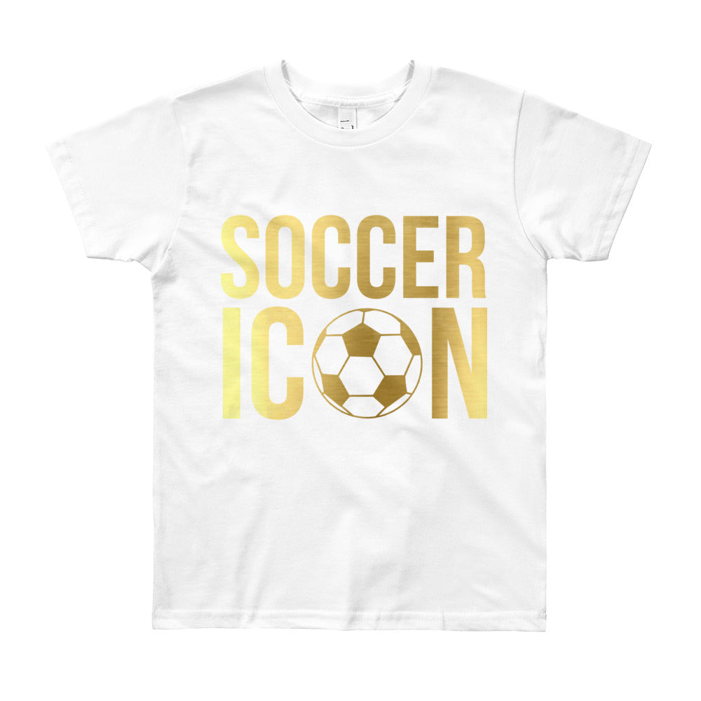 Gold Soccer Icon Youth Tee