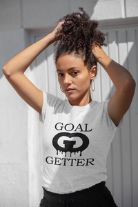 Goal Getter Tee - White/Black